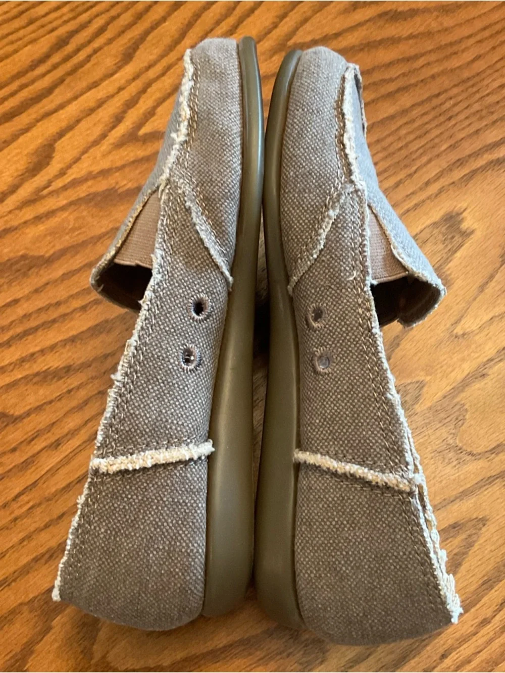 Aerosoles So Soft Canvas Loafers, Tan, Women’s Sz 7